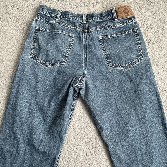 Eddie Bauer Fleece Lined Jeans Mens 38 X 32 Relaxed Fit Denim Outdoor Hunting - Picture 13 of 16